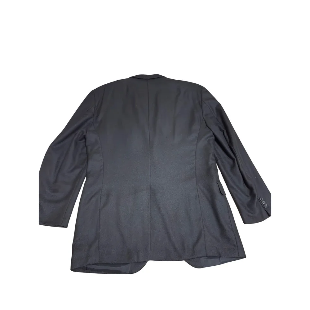 Loro Piana 100% Cashmere Mens Black Blazer Sport Coat Two Button Jacket Italy